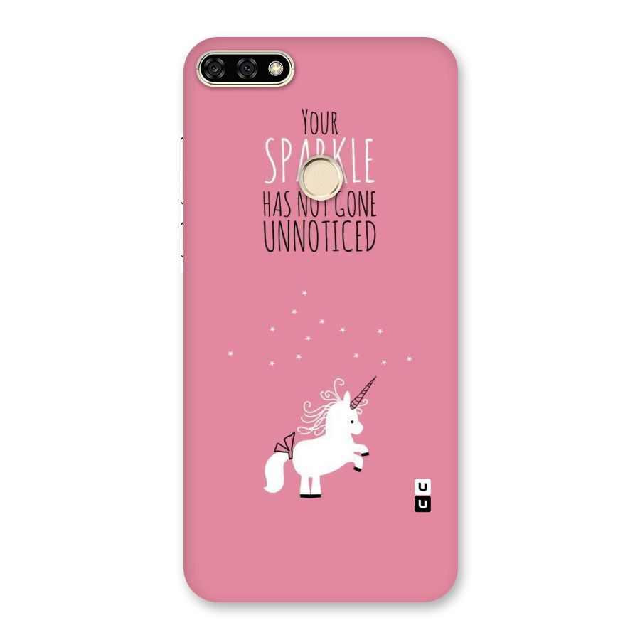 Sparkle Not Unnoticed Back Case for Honor 7A