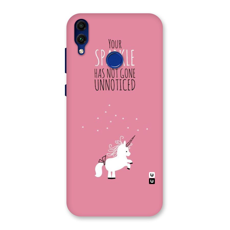 Sparkle Not Unnoticed Back Case for Honor 8C
