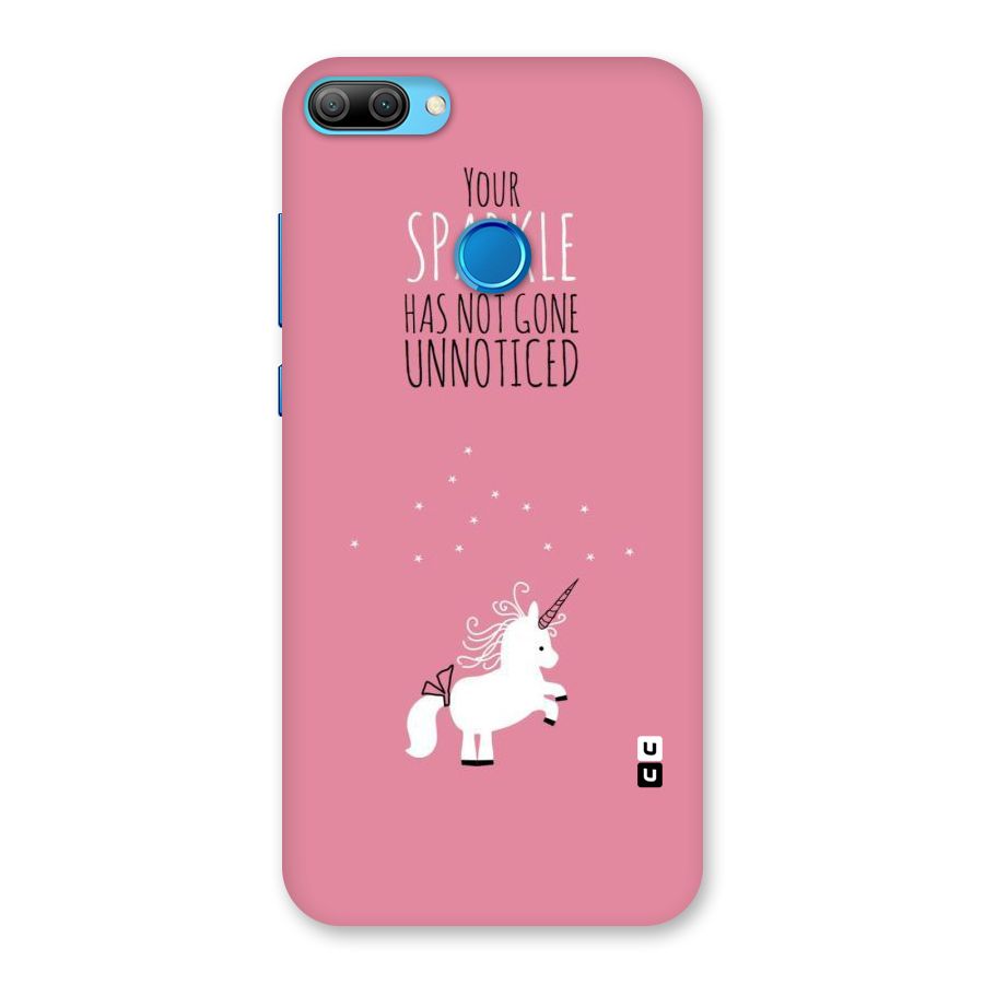 Sparkle Not Unnoticed Back Case for Honor 9N