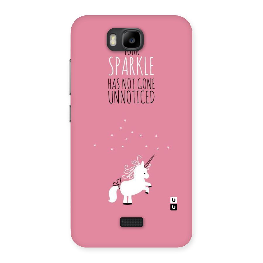 Sparkle Not Unnoticed Back Case for Honor Bee