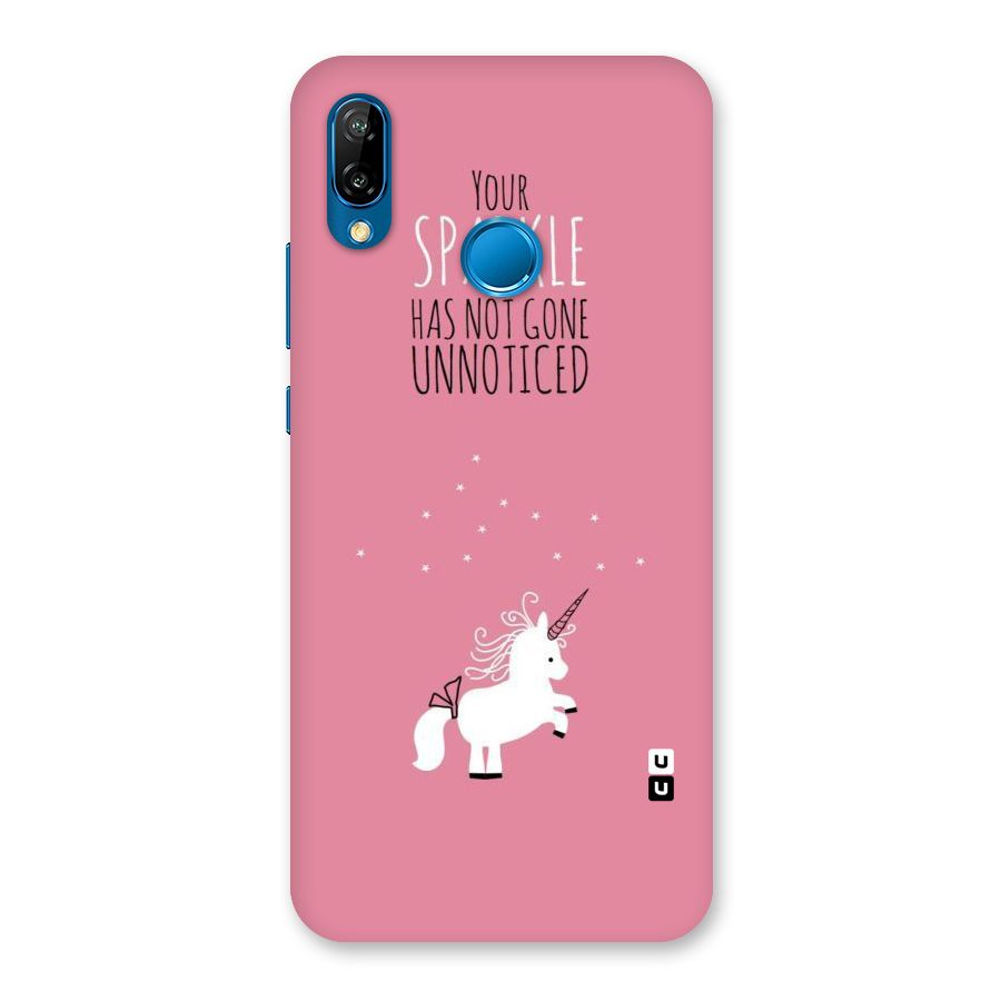 Sparkle Not Unnoticed Back Case for Huawei P20 Lite