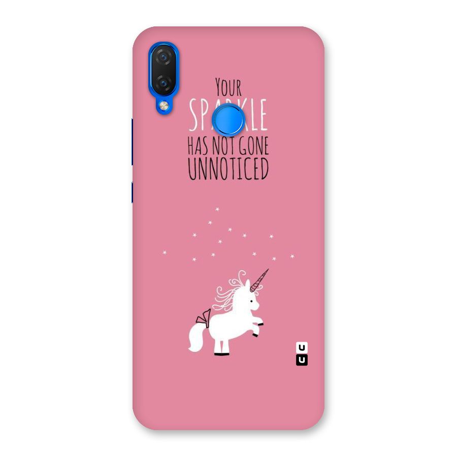 Sparkle Not Unnoticed Back Case for Huawei P Smart+