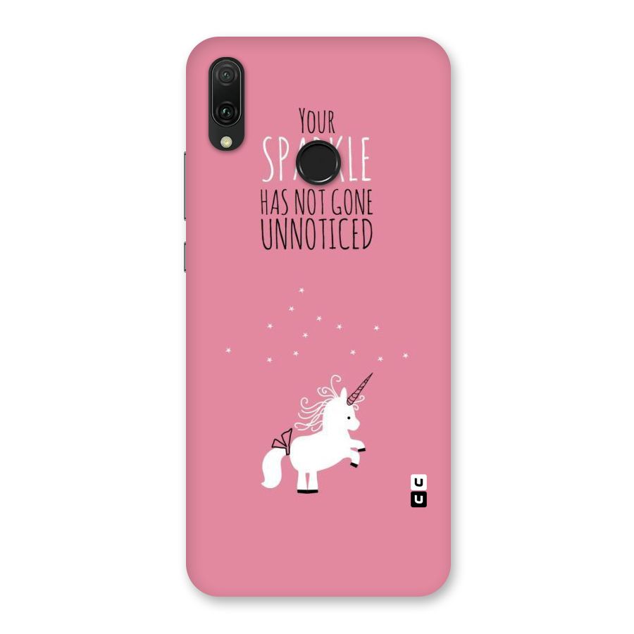 Sparkle Not Unnoticed Back Case for Huawei Y9 (2019)