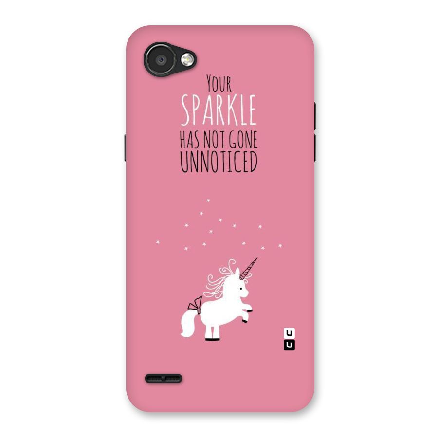 Sparkle Not Unnoticed Back Case for LG Q6