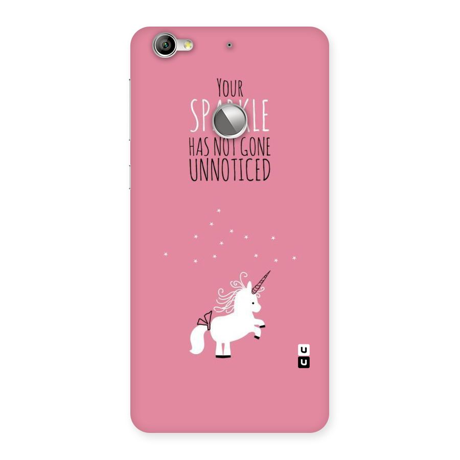 Sparkle Not Unnoticed Back Case for LeTV Le 1s