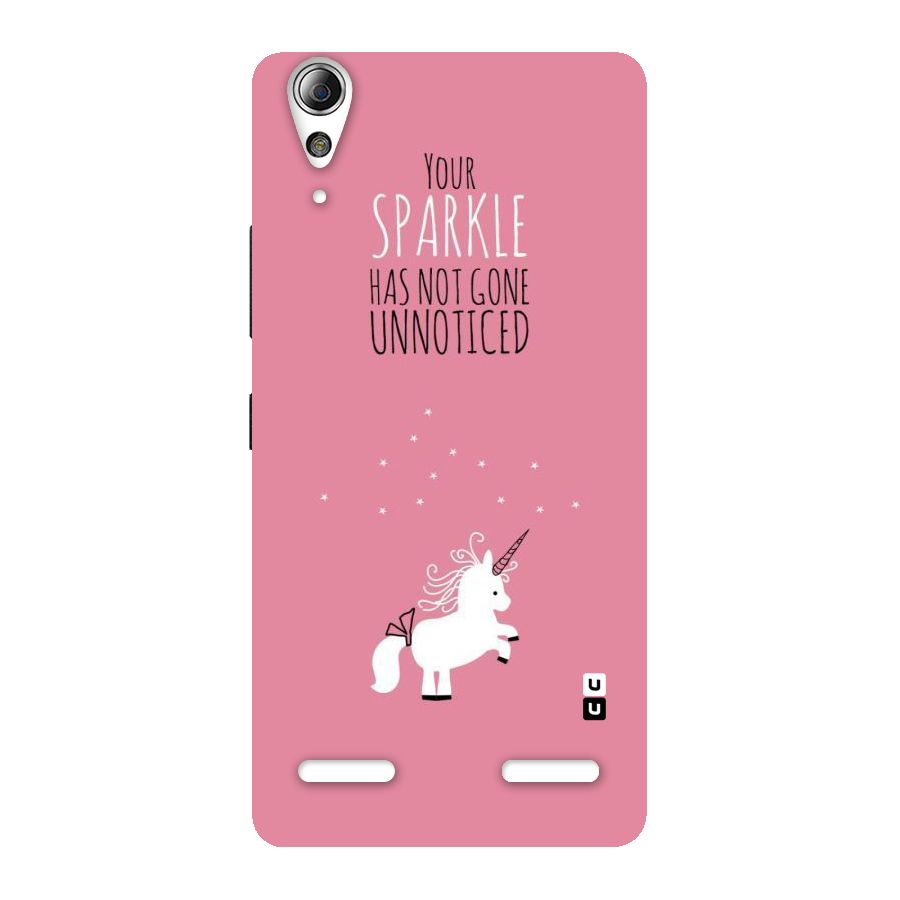 Sparkle Not Unnoticed Back Case for Lenovo A6000 Plus
