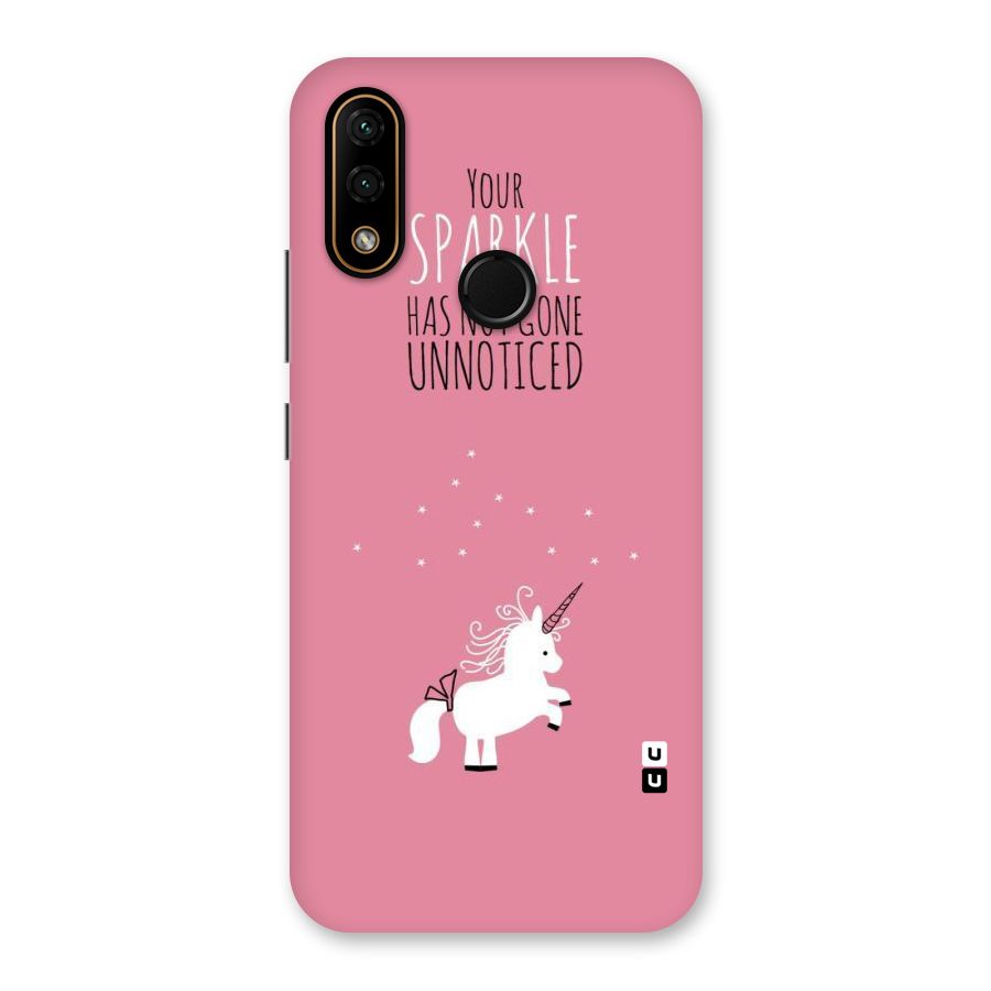 Sparkle Not Unnoticed Back Case for Lenovo A6 Note