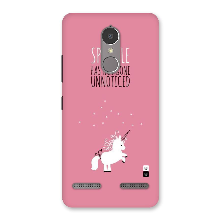 Sparkle Not Unnoticed Back Case for Lenovo K6