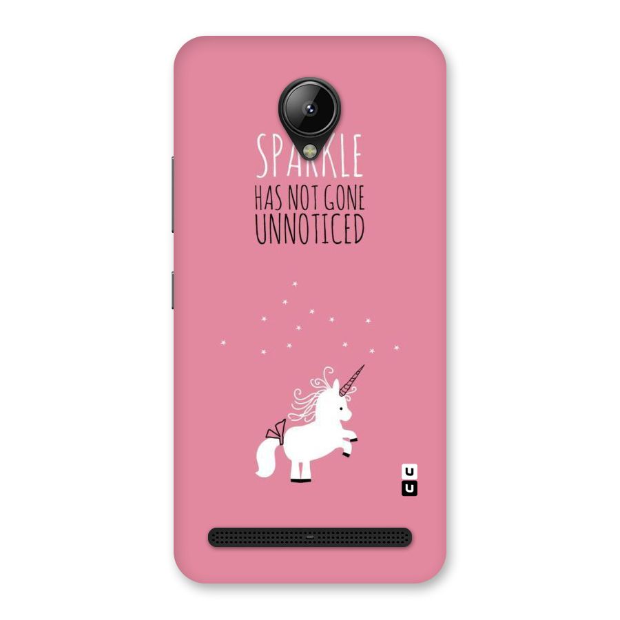 Sparkle Not Unnoticed Back Case for Lenovo C2