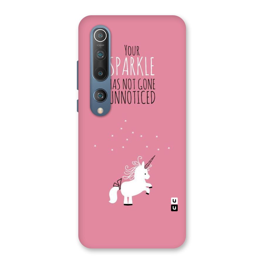 Sparkle Not Unnoticed Back Case for Mi 10