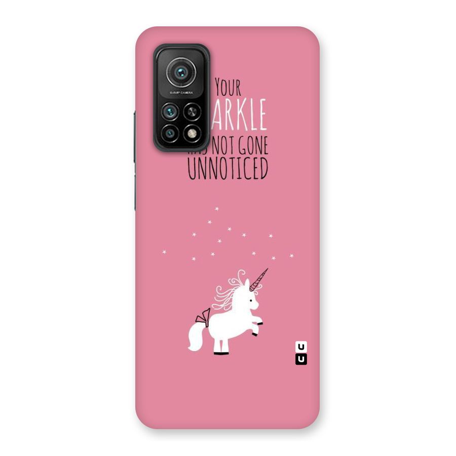 Sparkle Not Unnoticed Back Case for Mi 10T 5G