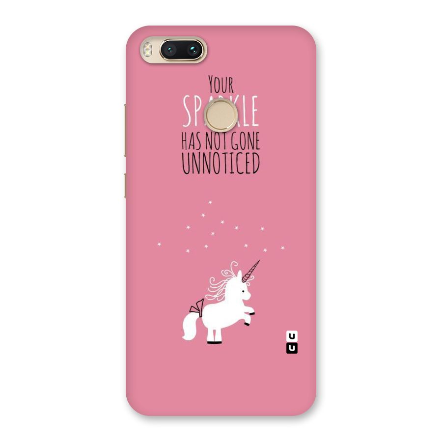 Sparkle Not Unnoticed Back Case for Mi A1