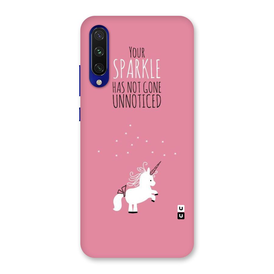 Sparkle Not Unnoticed Back Case for Mi A3