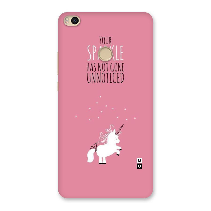 Sparkle Not Unnoticed Back Case for Mi Max 2