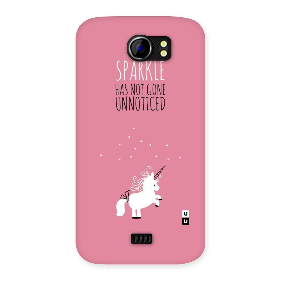 Sparkle Not Unnoticed Back Case for Micromax Canvas 2 A110