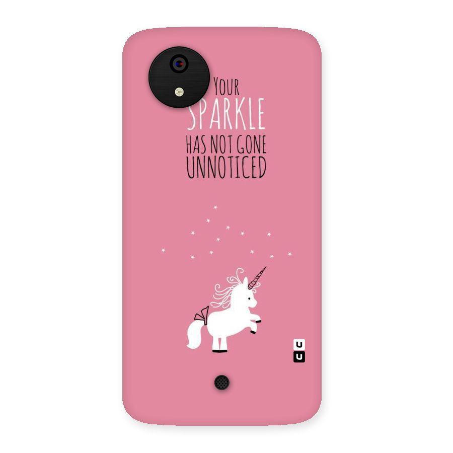 Sparkle Not Unnoticed Back Case for Micromax Canvas A1