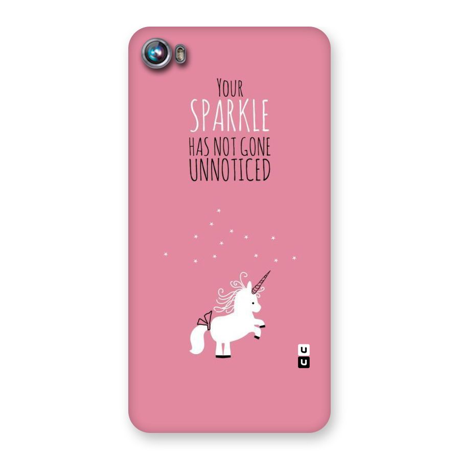 Sparkle Not Unnoticed Back Case for Micromax Canvas Fire 4 A107