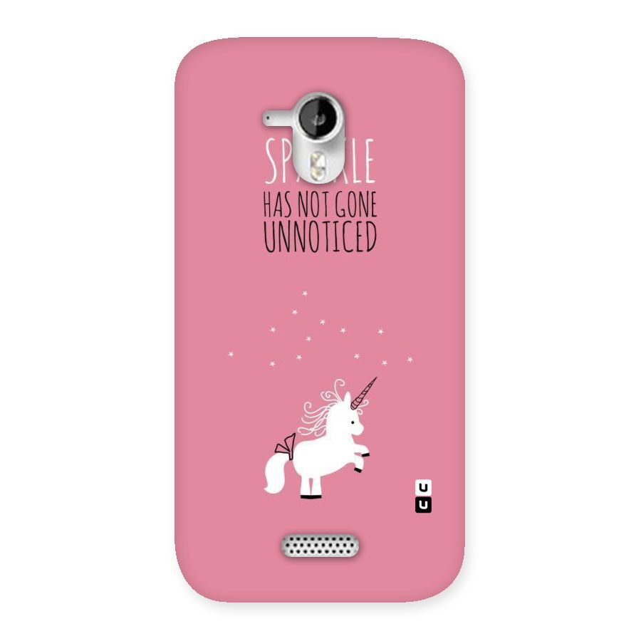 Sparkle Not Unnoticed Back Case for Micromax Canvas HD A116