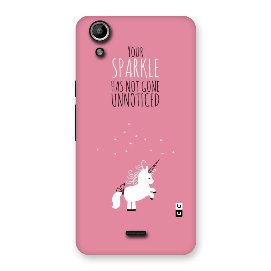 Sparkle Not Unnoticed Back Case for Micromax Canvas Selfie Lens Q345
