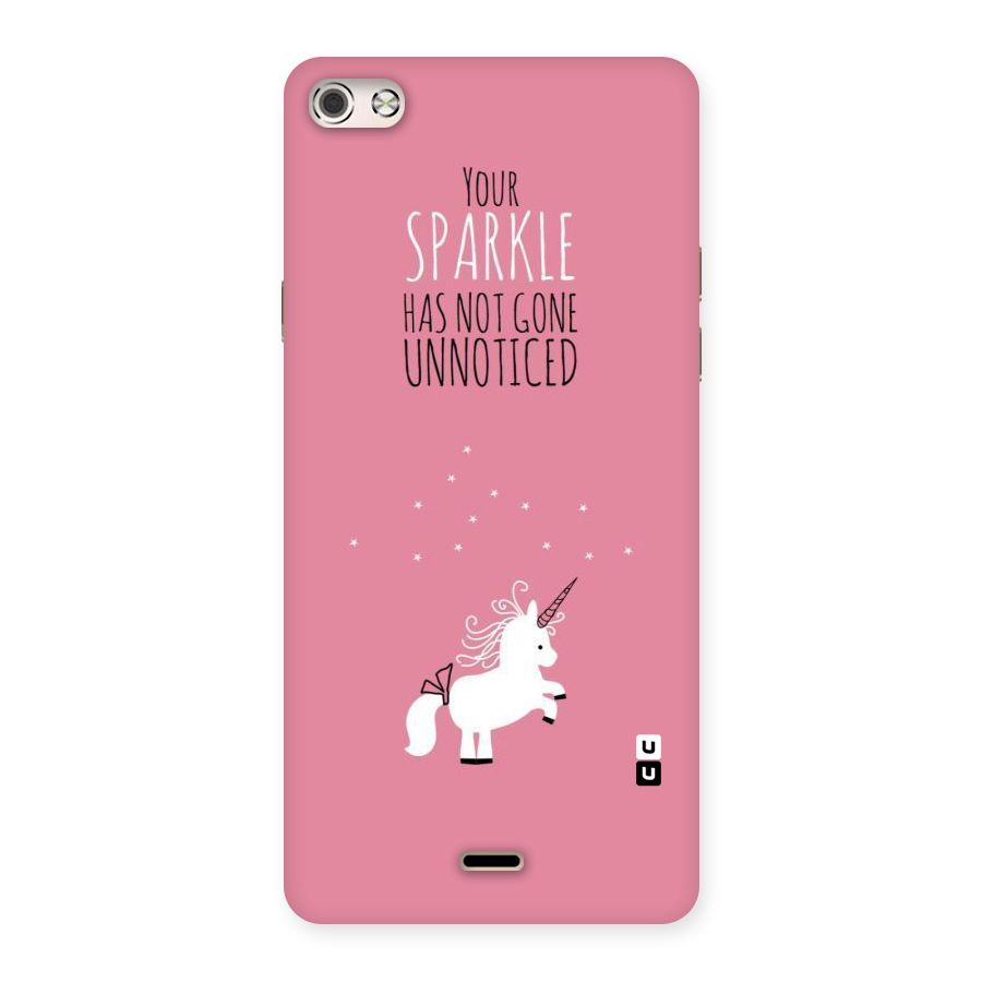 Sparkle Not Unnoticed Back Case for Micromax Canvas Silver 5