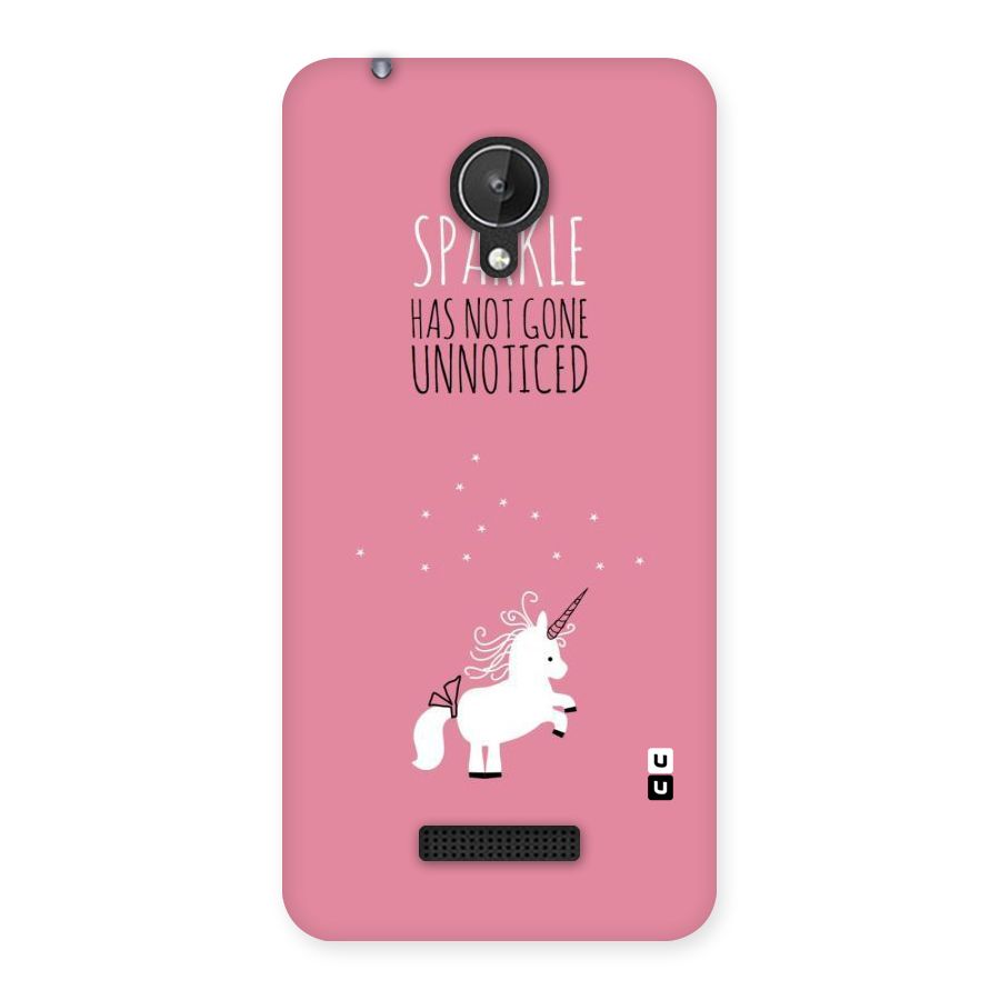 Sparkle Not Unnoticed Back Case for Micromax Canvas Spark Q380