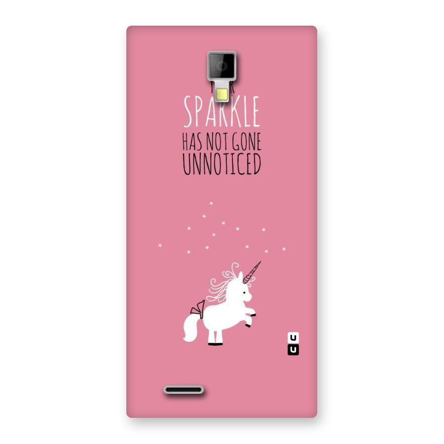Sparkle Not Unnoticed Back Case for Micromax Canvas Xpress A99
