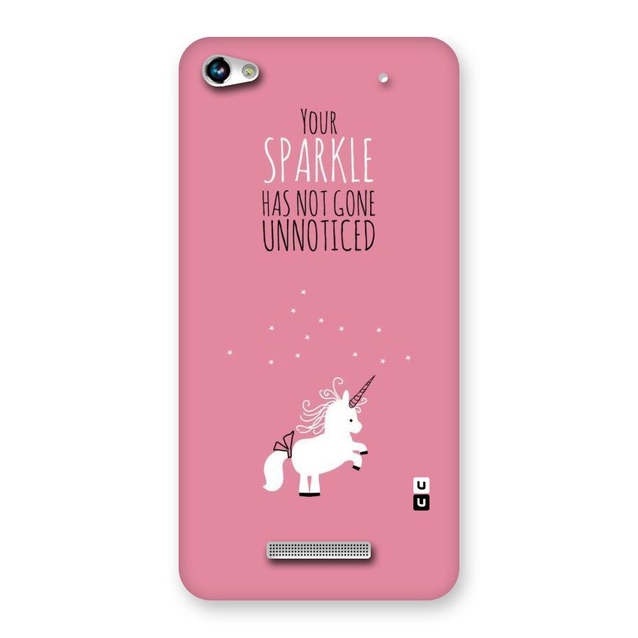 Sparkle Not Unnoticed Back Case for Micromax Hue 2