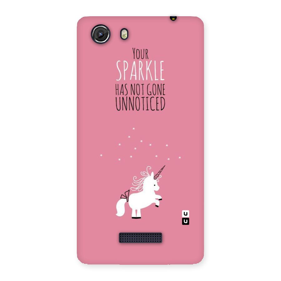 Sparkle Not Unnoticed Back Case for Micromax Unite 3