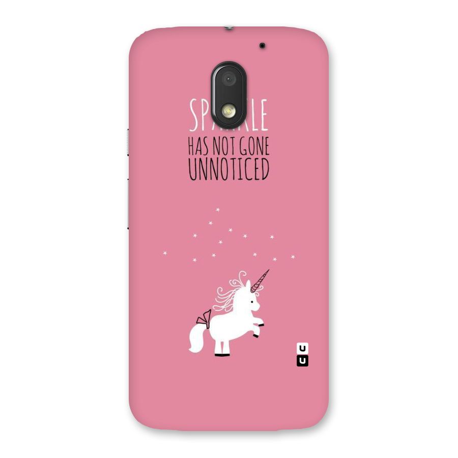 Sparkle Not Unnoticed Back Case for Moto E3 Power