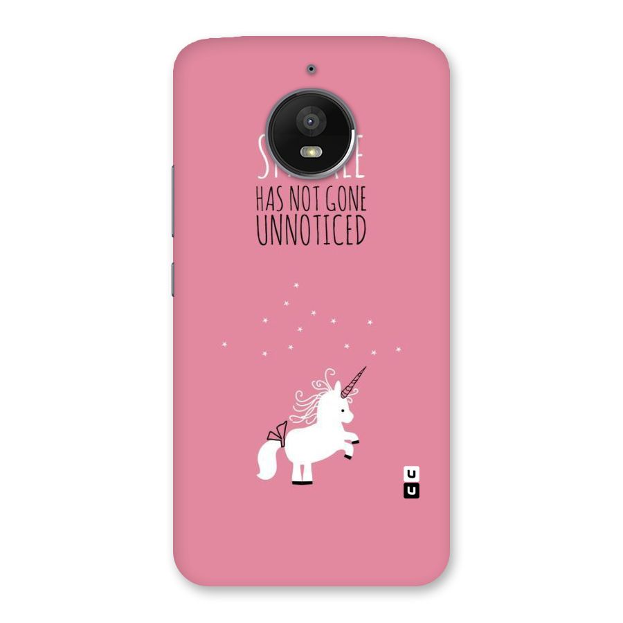 Sparkle Not Unnoticed Back Case for Moto E4 Plus