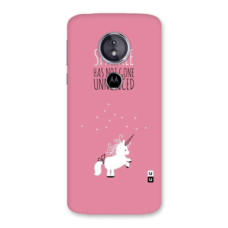 Sparkle Not Unnoticed Back Case for Moto E5