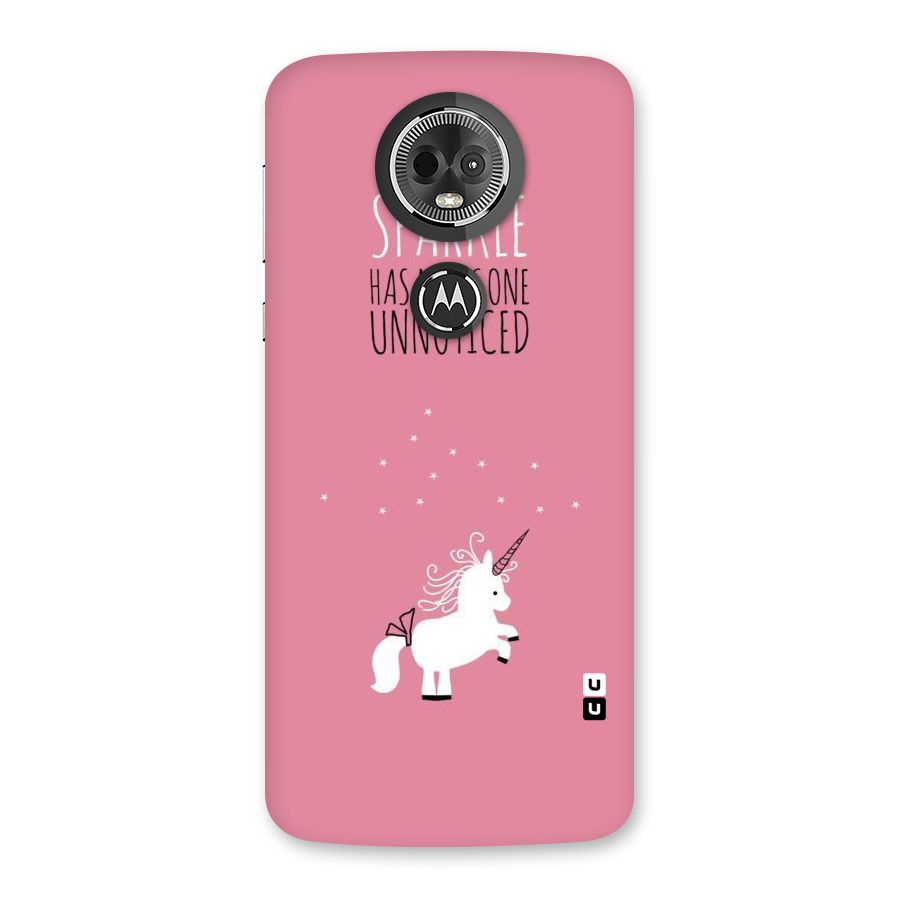 Sparkle Not Unnoticed Back Case for Moto E5 Plus