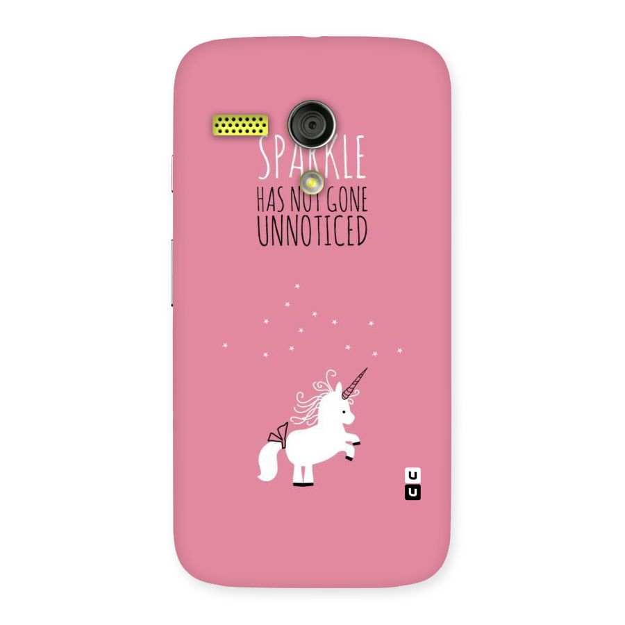 Sparkle Not Unnoticed Back Case for Moto G