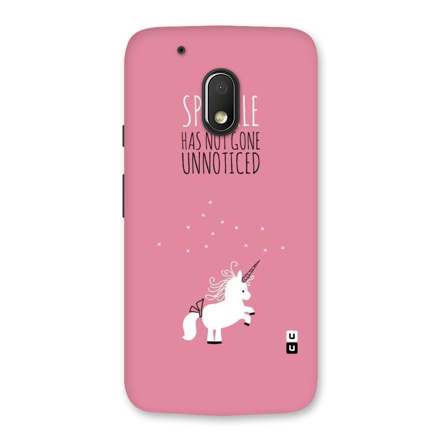 Sparkle Not Unnoticed Back Case for Moto G4 Play