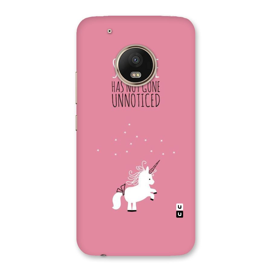 Sparkle Not Unnoticed Back Case for Moto G5 Plus