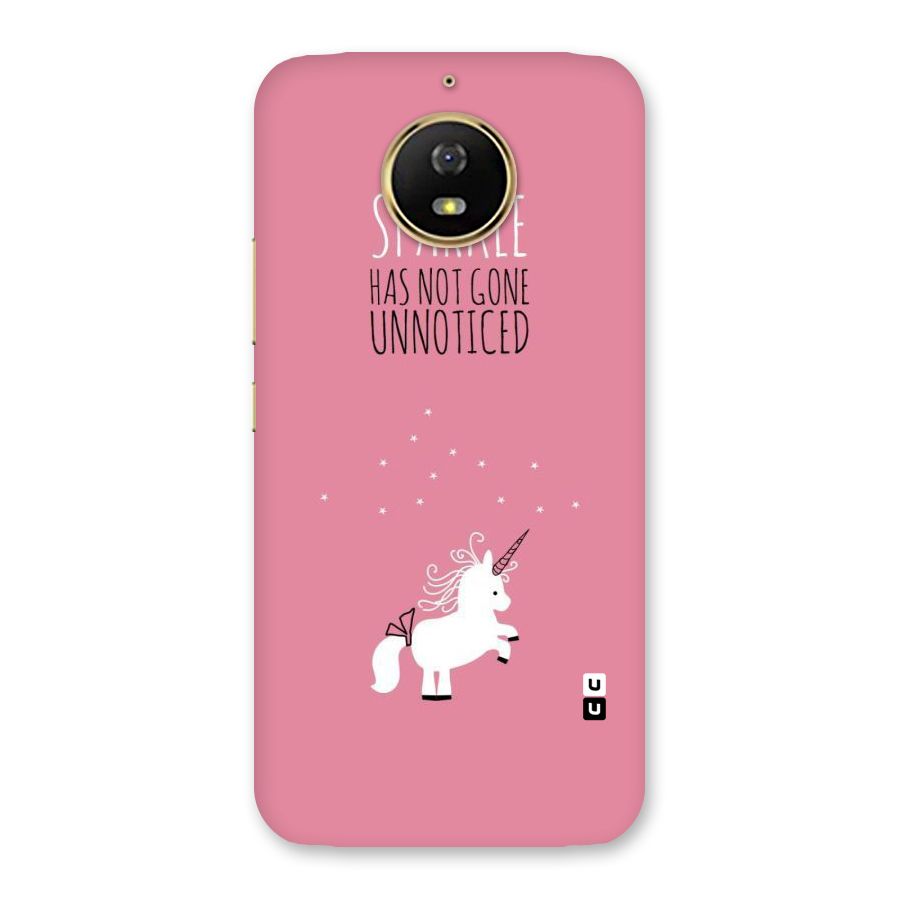Sparkle Not Unnoticed Back Case for Moto G5s