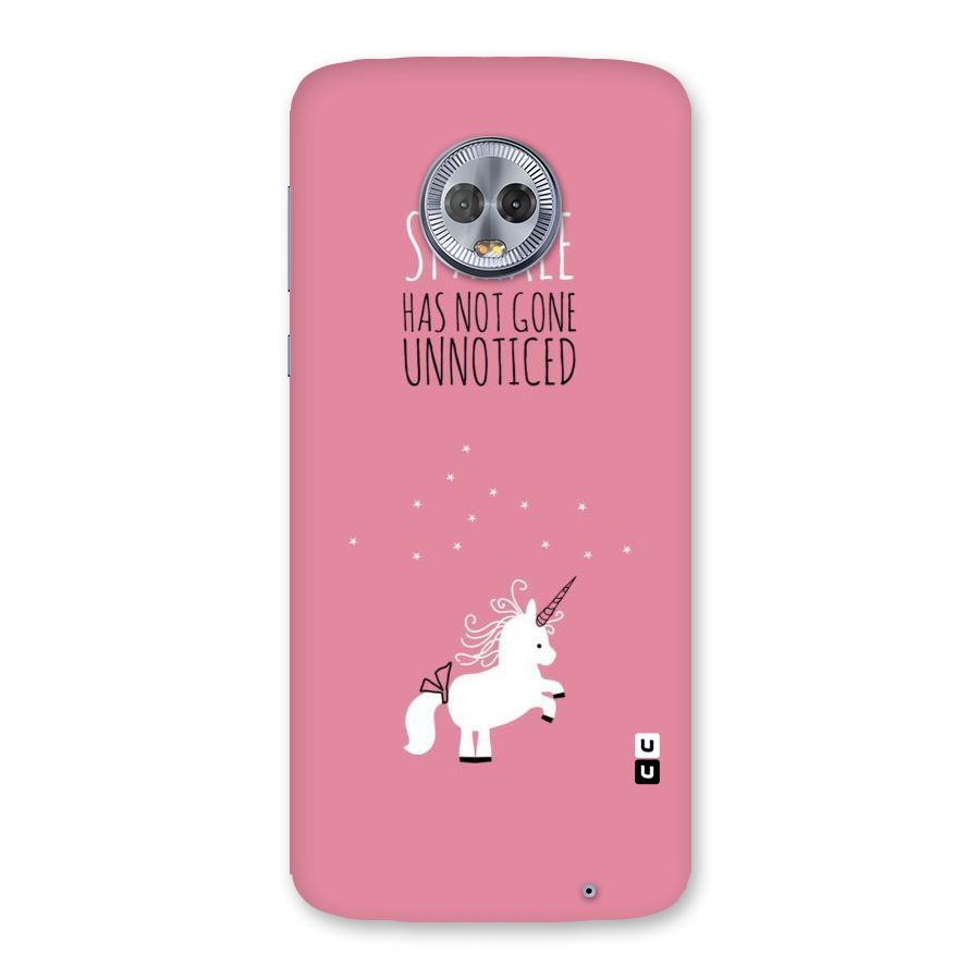 Sparkle Not Unnoticed Back Case for Moto G6 Plus