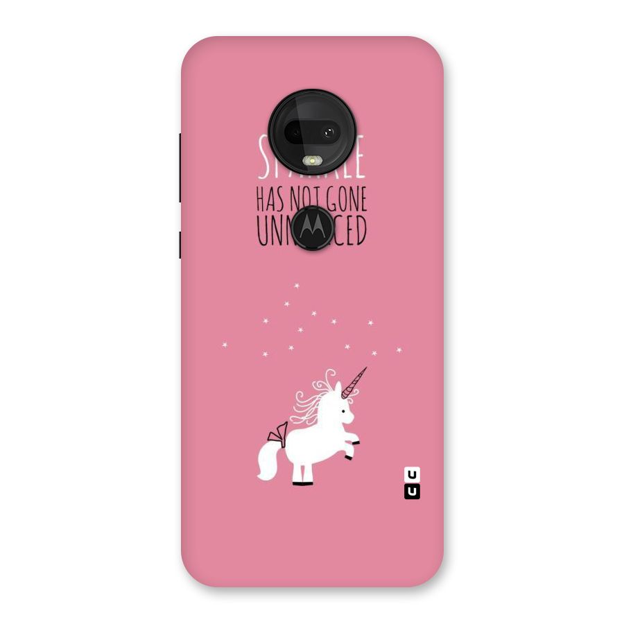Sparkle Not Unnoticed Back Case for Moto G7