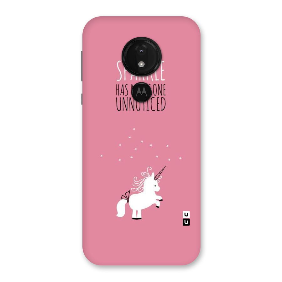 Sparkle Not Unnoticed Back Case for Moto G7 Power
