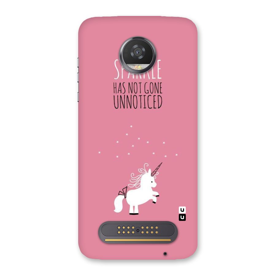 Sparkle Not Unnoticed Back Case for Moto Z2 Play