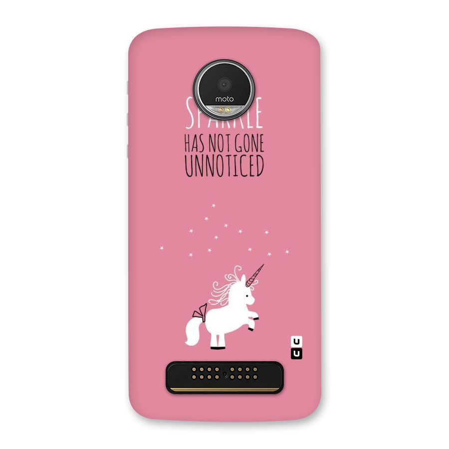 Sparkle Not Unnoticed Back Case for Moto Z Play