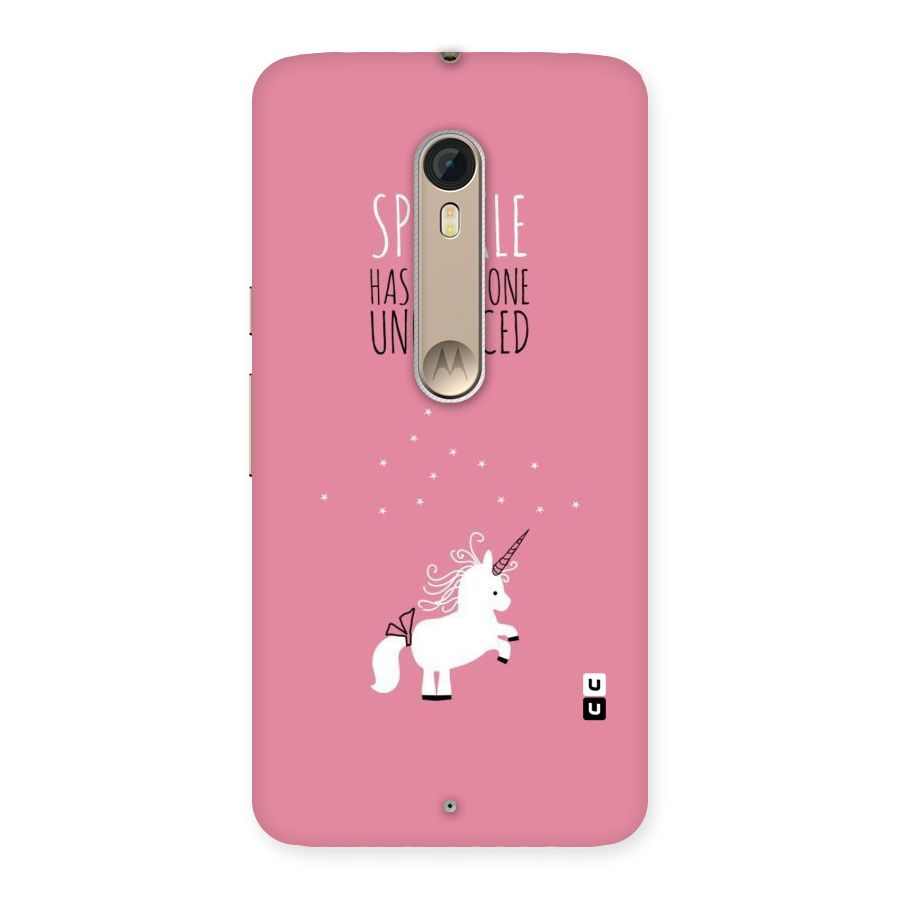 Sparkle Not Unnoticed Back Case for Motorola Moto X Style