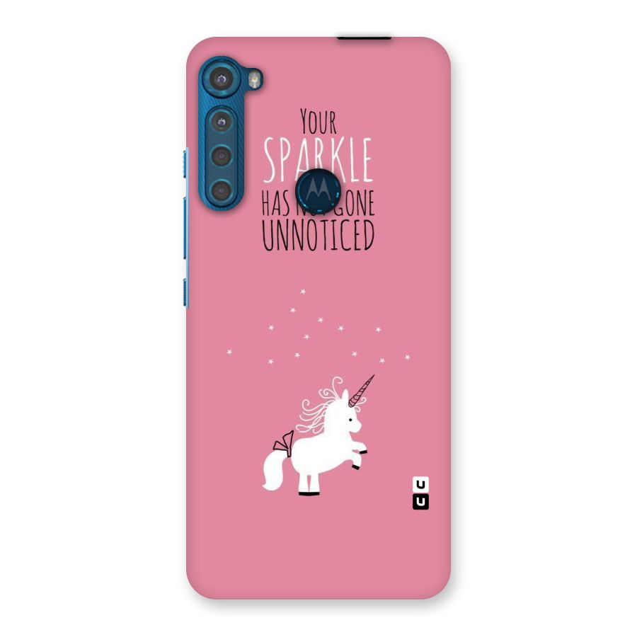 Sparkle Not Unnoticed Back Case for Motorola One Fusion Plus