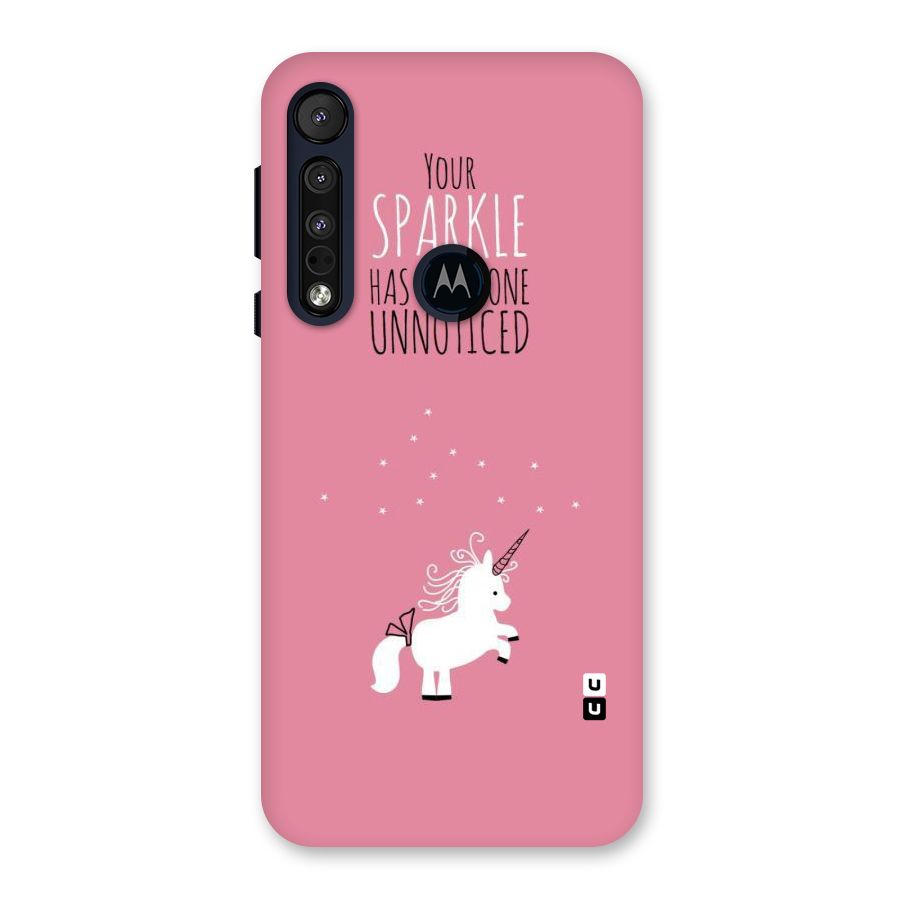 Sparkle Not Unnoticed Back Case for Motorola One Macro