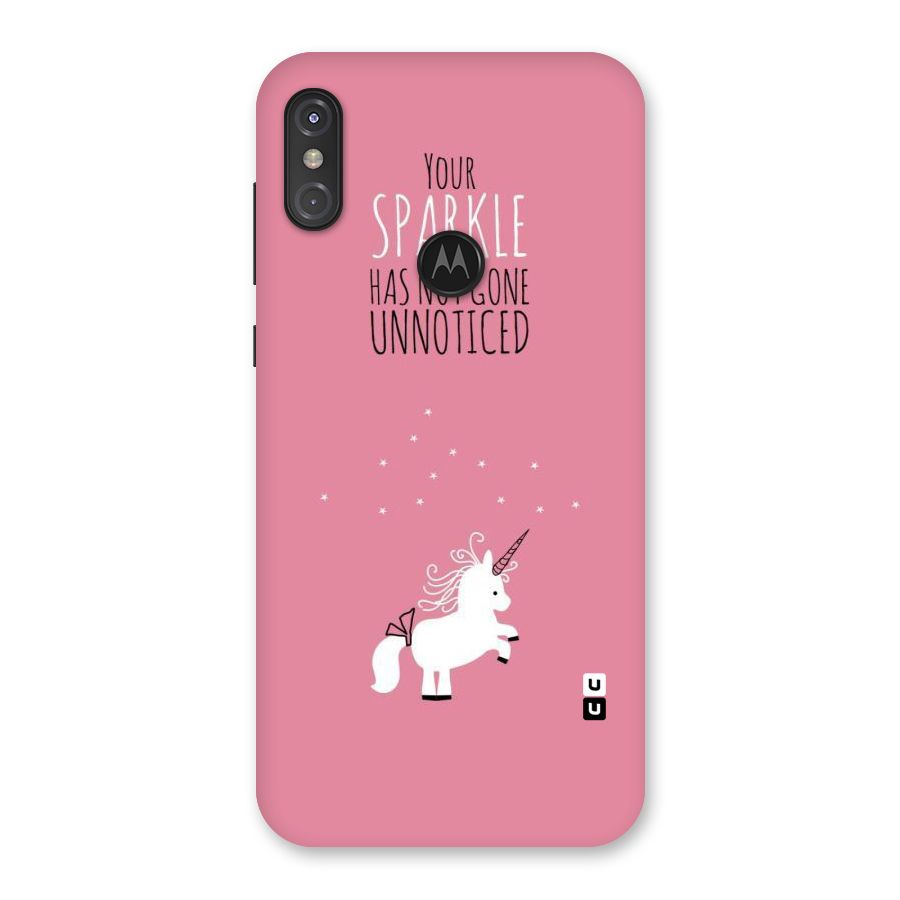 Sparkle Not Unnoticed Back Case for Motorola One Power