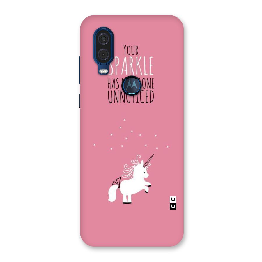 Sparkle Not Unnoticed Back Case for Motorola One Vision