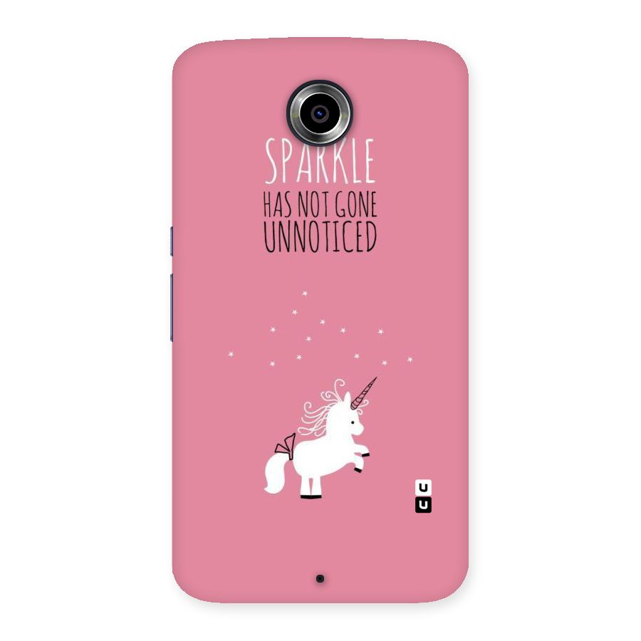 Sparkle Not Unnoticed Back Case for Nexsus 6