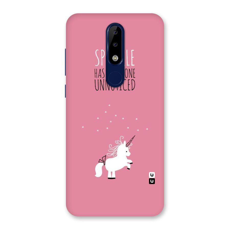 Sparkle Not Unnoticed Back Case for Nokia 5.1 Plus