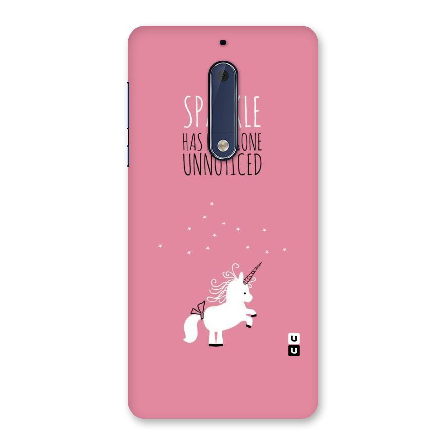 Sparkle Not Unnoticed Back Case for Nokia 5