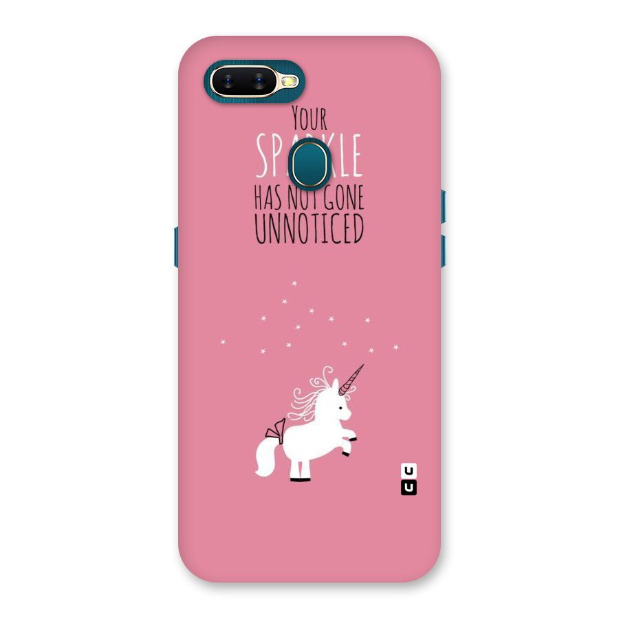Sparkle Not Unnoticed Back Case for Oppo A11k